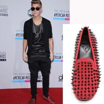 Justin Beiber unif hellraiser flats spiked shoes