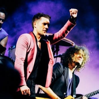 The Killers at Governors Ball, 2016 - photo by Steven Ward for Grimy Goods