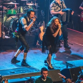 Gogol Bordello with Regina Spektor. Photo by Farah Sosa