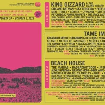 Desert Daze 2022 lineup poster