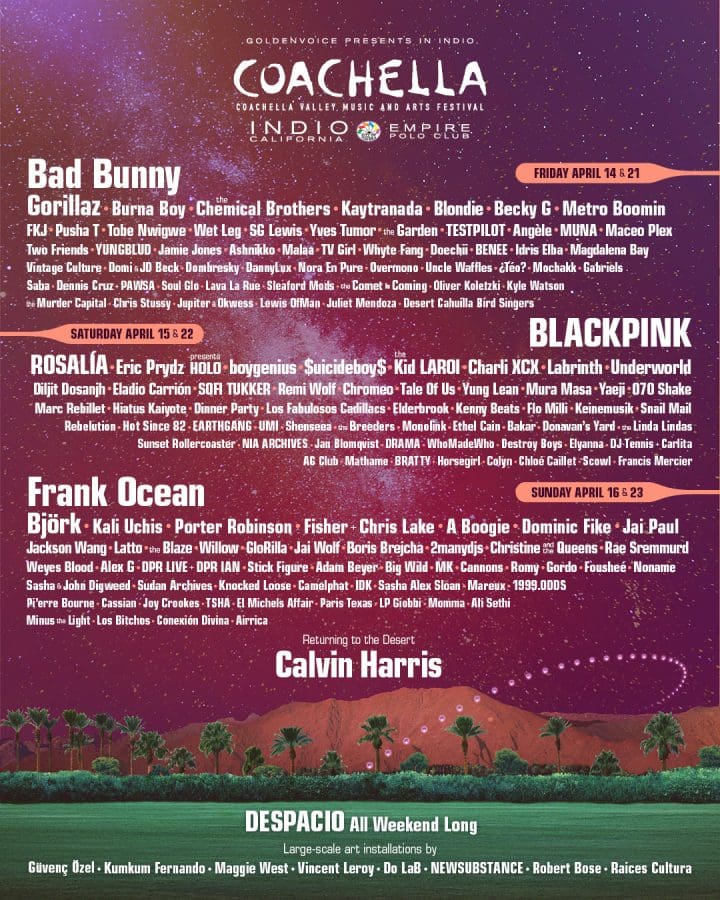 coachella 2023 lineup poster official