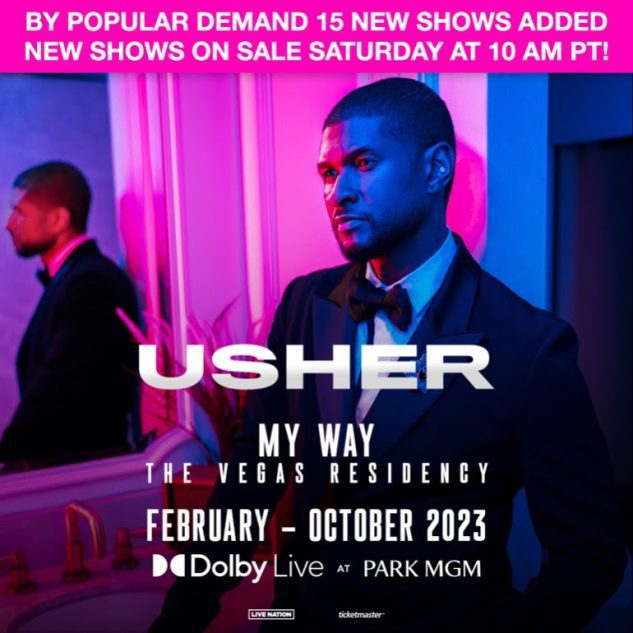 Usher Announces New Las Vegas Shows at Dolby Live at Park MGM Get the