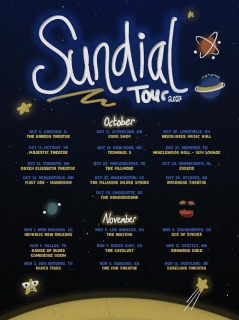 NONAME ANNOUNCES SUNDIAL NORTH AMERICAN TOUR