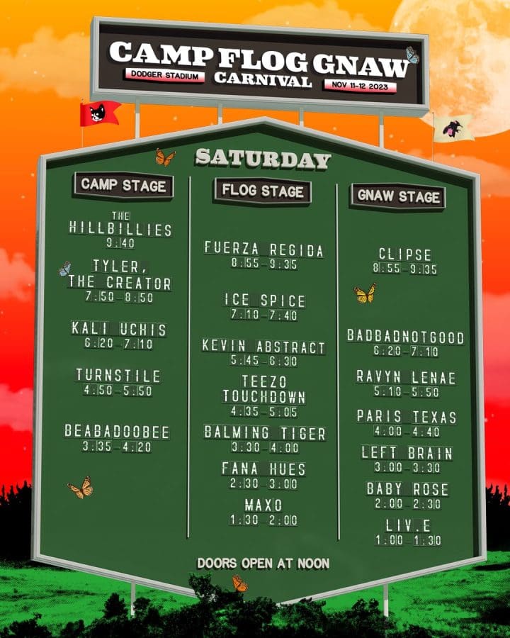 Camp Flog Gnaw Set Times 2023