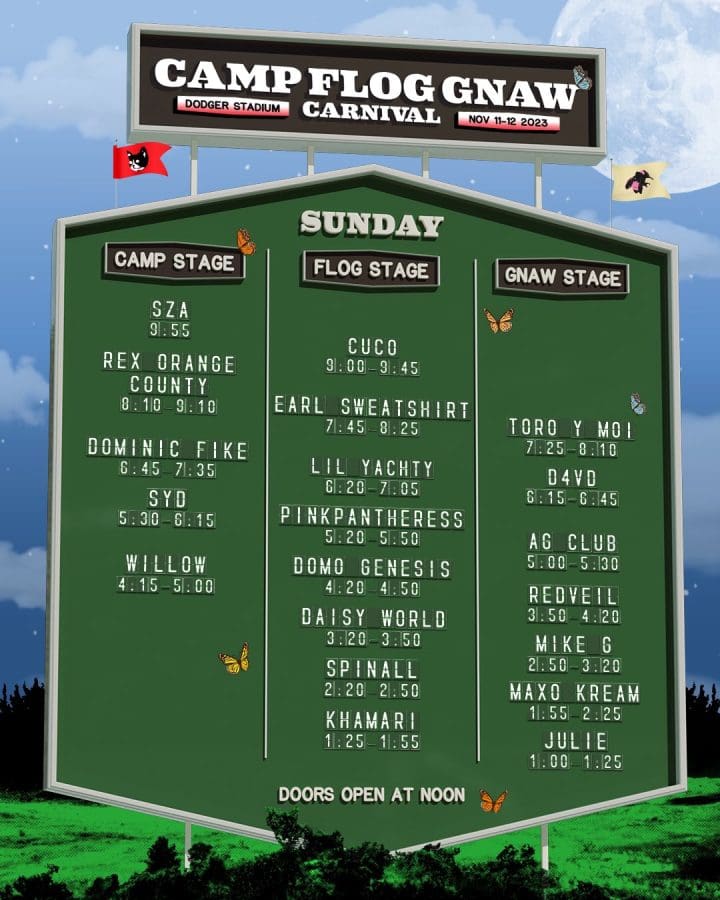 Camp Flog Gnaw Set Times 2023