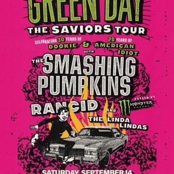 Green Day 2024 tour poster U.S.