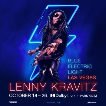 Lenny Kravitz Las Vegas 2024 Shows Blue Light Electric