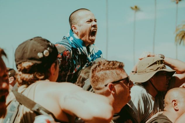 Crowd for Ceremony at No Values 2024 by Lilly Duran