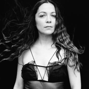 Natalia Lafourcade black and white press photo