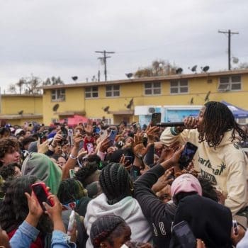 E.K.E at TDE Christmas Concert and Toy Drive at Nickerson Gardens by Asha Moné