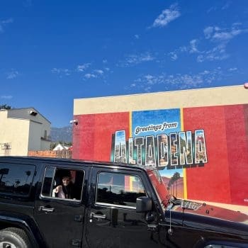 Altadena California photos before the fire, Altadena painting on side of building