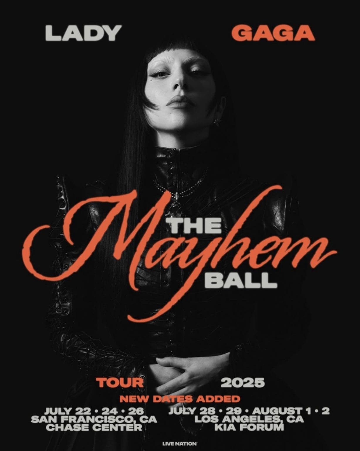 Lady Gaga Adds Four New Los Angeles Tour Dates — Citi and Verizon