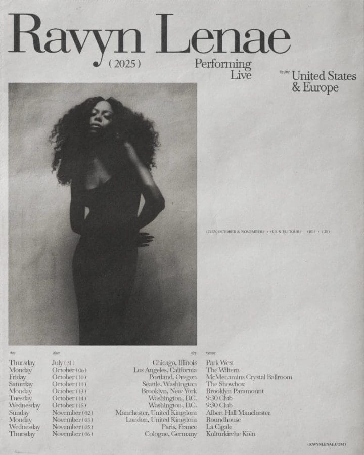 Ravyn Lenae 2025 tour dates