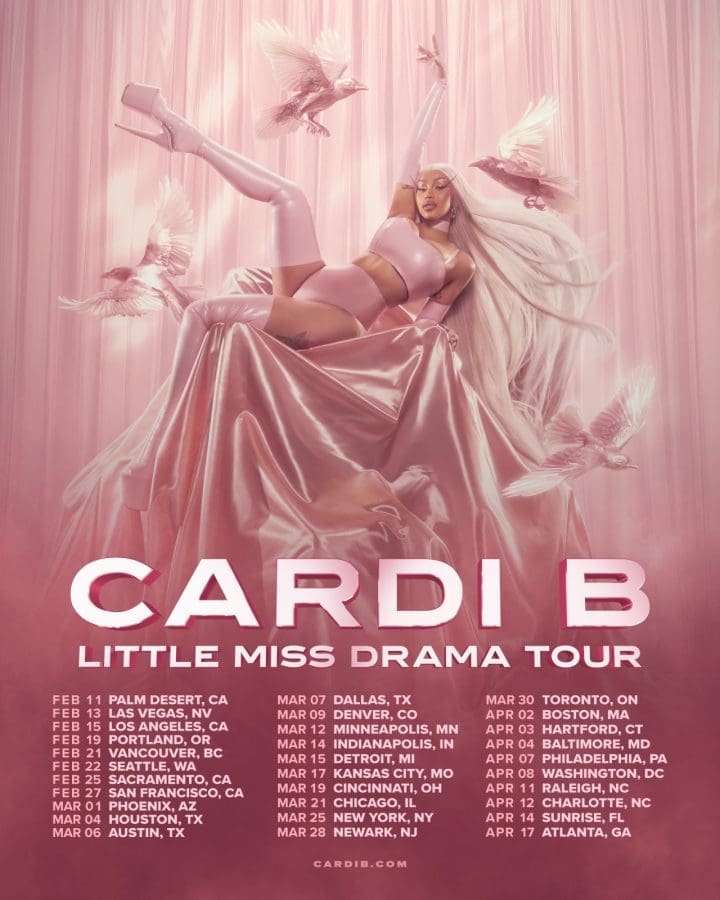 Cardi B 2026 Tour Poster