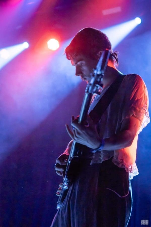 Nation of Language, Alex MacKay, at the Fonda Theatre in Hollywood, 2025, Dance Called Memory Tour