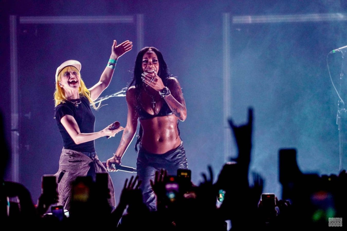 Rico Nasty with Hayley Williams at The Fonda Theatre by Asha Moné