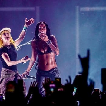 Rico Nasty and Hayley Williams at Fonda By Asha Mone performing smack a bitch